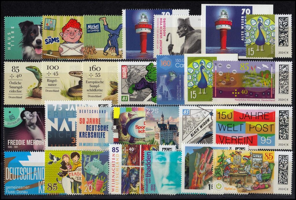 Briefmarkenausgaben Deutschland 2024 - Teil 2